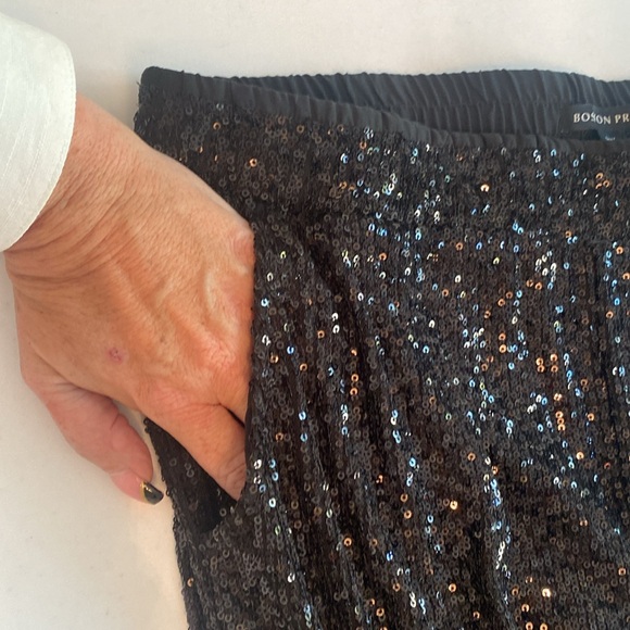Boston Proper • All Over Sequin Palazzo Pant *NWOT* - Picture 4 of 10